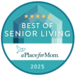 Best of Senior Living 2025 award badge